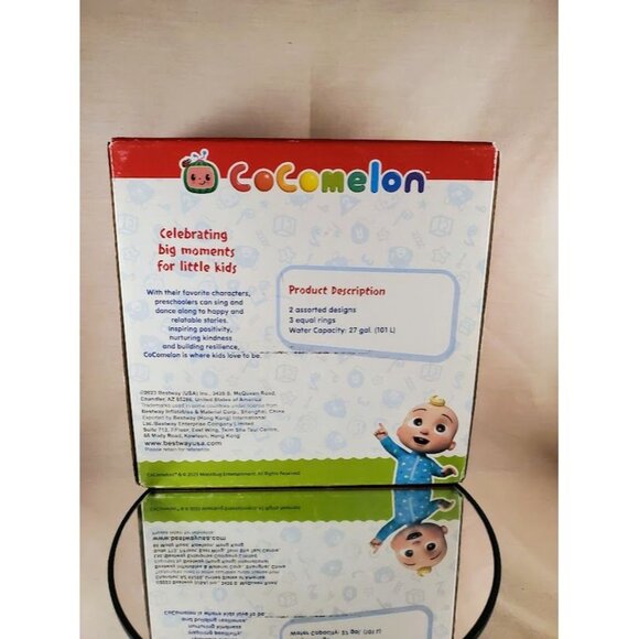 CoComelon 40" Inflatable Kiddie Pool for Toddlers - Summer Outdoor Water Fun Age - Picture 2 of 4